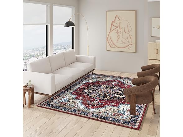 Gertmenian Washable Rug 8x10 Erin Red