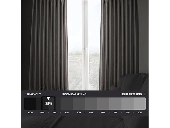 HPD Half Price Drapes - Faux Linen Curtains