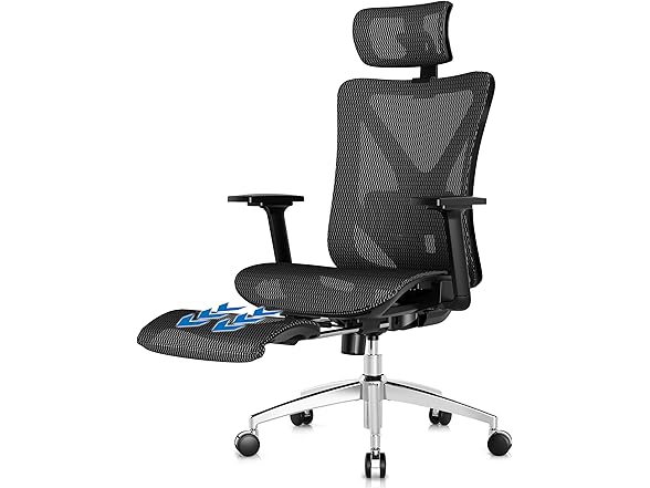 GABRYLLY Ergonomic Office Chair with Footrest