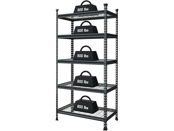 WORKPRO 5-Tier Metal Garage Shelf 36x18