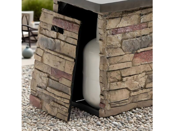Sandston 42" Concrete Fire Table 50k BTU