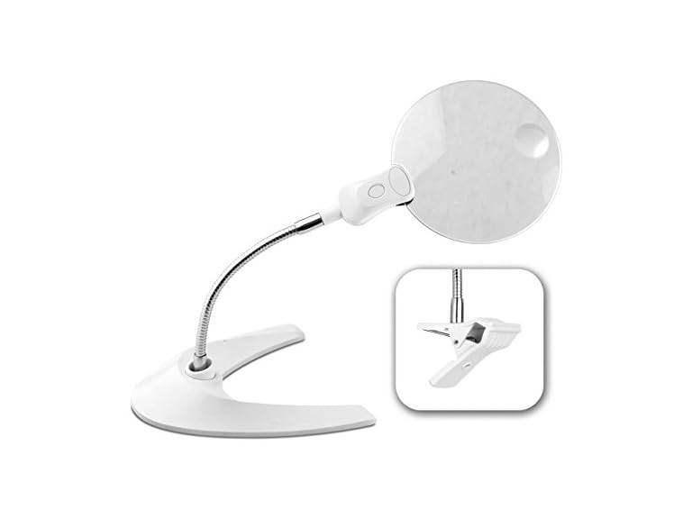 OttLite 5 Inch Led Magnifier With Clip