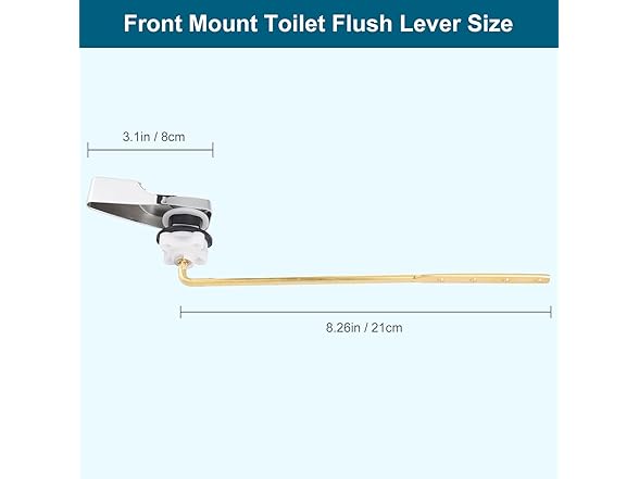 2 Pack Toilet Handle Replacement Kit