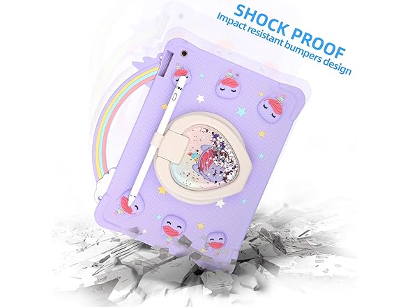 Super Cute Rainbow Handle Unicorn Case