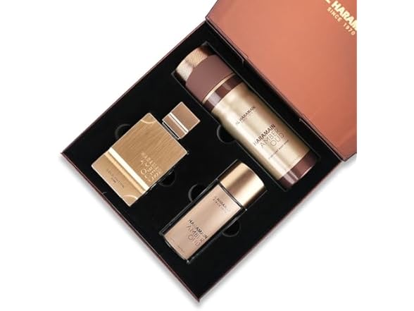 Al Haramain Amber Oud - Gold Edition Gift Set, Unisex, 3-Piece Set