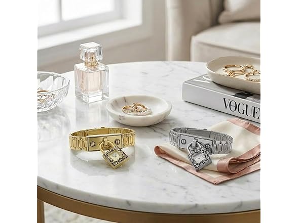 Jessica Simpson Locket Watch Bracelet