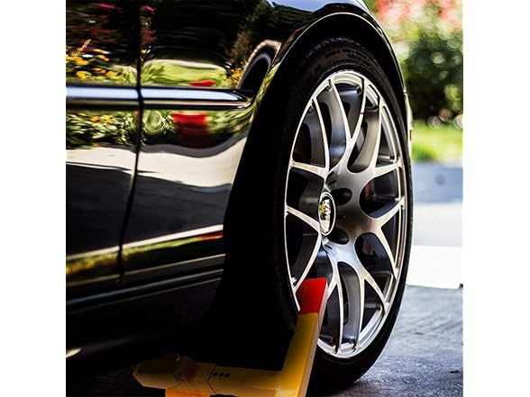 Zone Tech WL0003 Wheel Clamp Chock Lock Red/Yellow