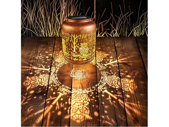 GOTOME Solar Lantern Outdoor Owl - Gallery 3