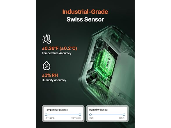 X-Sense WiFi Thermometer Hygrometer 3 Sensors