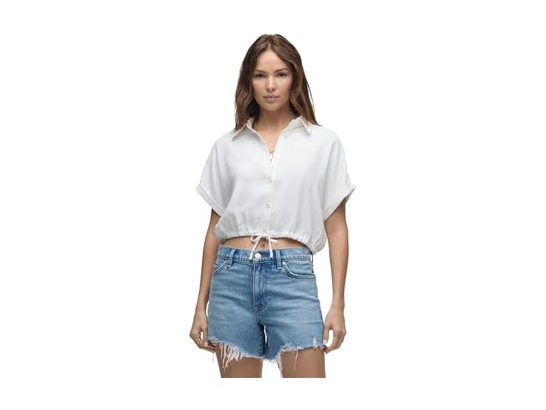 HUDSON Women's Drawstring Button Down