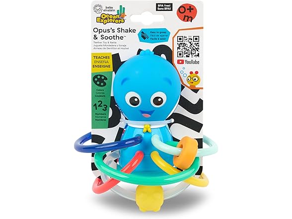 Baby Einstein Ocean Explorers Opus’s Shake & Soothe Teether