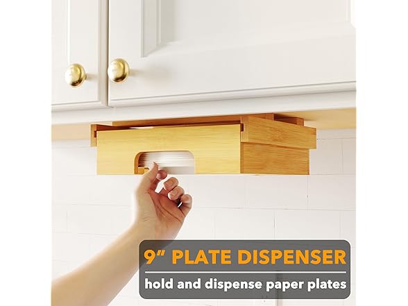 SpaceAid 9" Paper Plate Dispenser