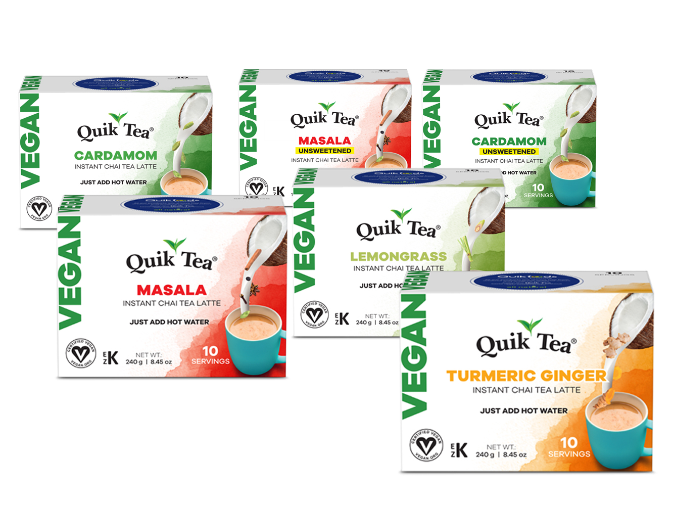 QuikTea Chai Lattes | Vegan Variety - Gallery 8