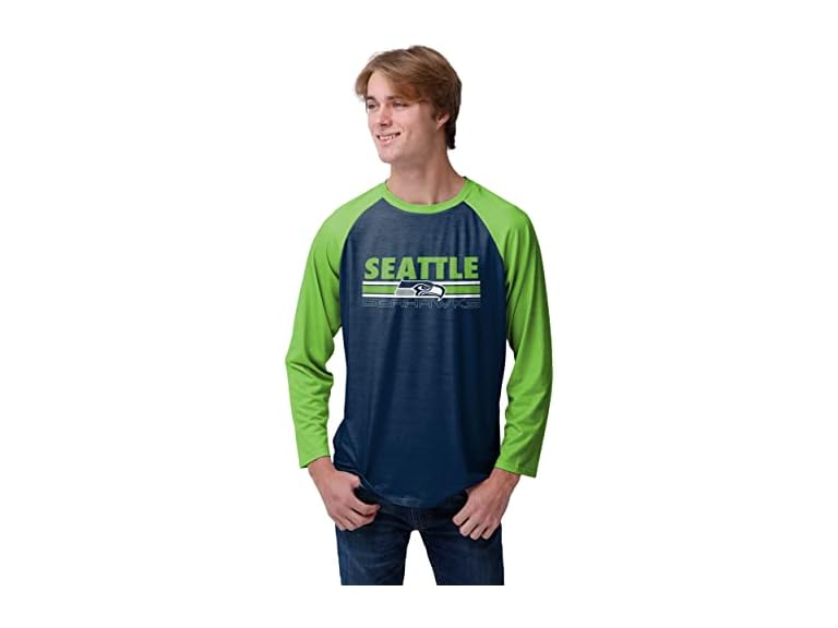 SEAHAWKS Wordmark Raglan Shirt (L)
