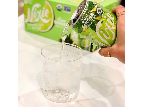 Nixie Sparkling Water, Lime Ginger | 12  oz.