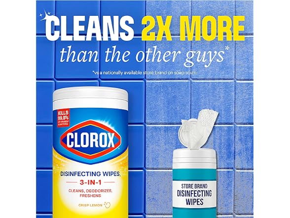 Clorox Disinfecting Wipes Crisp Lemon 75ct