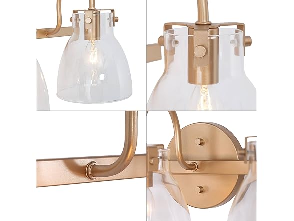 LALUZ Bathroom Light Fixtures, 3-Light G
