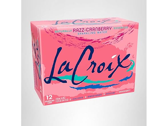 12PK La Croix Sparkling Water, Cran-Raspberry