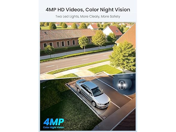 (4 Cam Kit) GAIEXCE Security Camera Kit