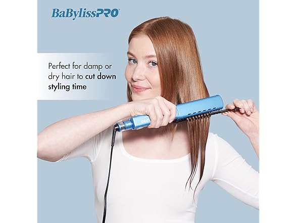 BabylissPRO Nano Titanium Specialty Ionic Hair Straightener 1-1/2"