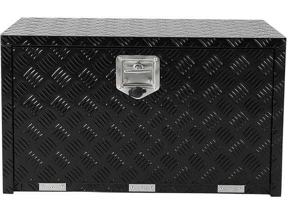 MOVECOM Aluminum Underbody Tool Box 8 x 18 x 18 in, Black