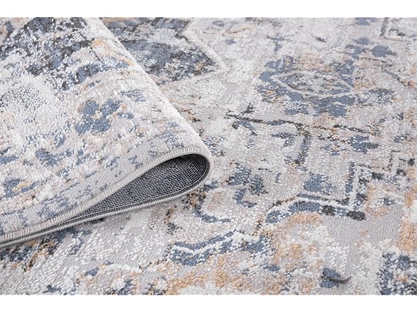 L'Baiet Sophia Grey Oriental 2x6 Runner Rug