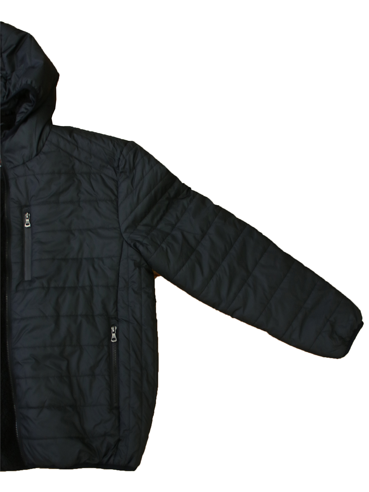 Womens Fleece-Lined Hooded Puffer Jacket - Gallery 24