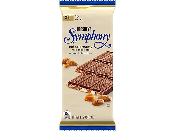 Hersheys Symphony Almond Toffee XL 12ct