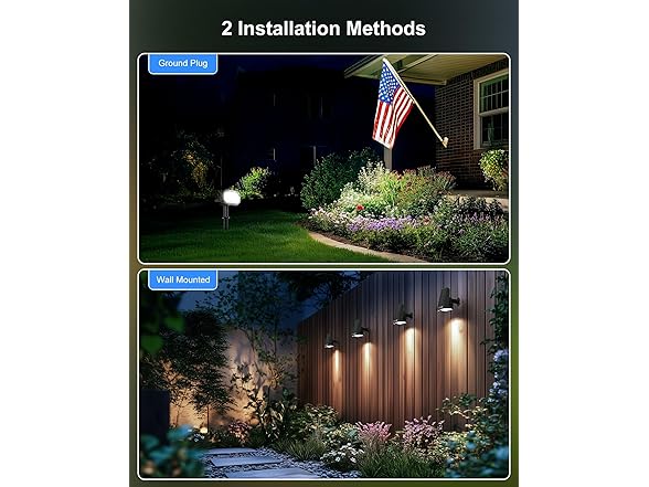 Brightown Solar Spot Lights Outdoor