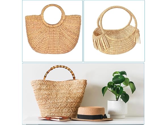 PATIKIL 5.9 Inch Bamboo Purse Handles, 4