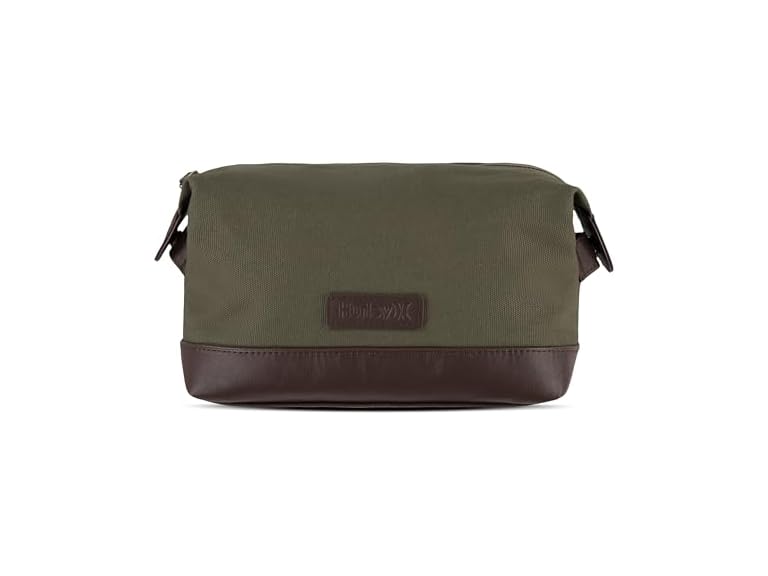 Hurley Hurley Men's Small Items Travel Dopp Kit, Olive/S