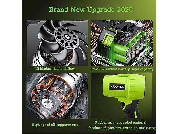 Generic 21V Cordless Leaf Blower 13Ah
