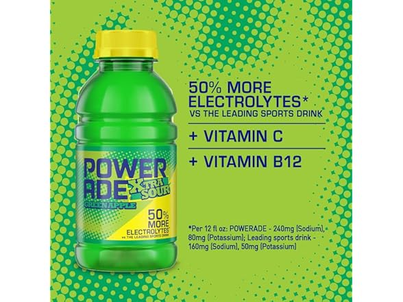 POWERADE Green Apple XTRA Sour 12oz 8pk