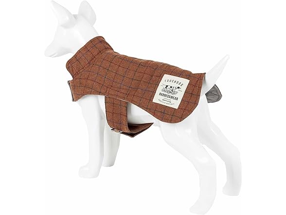 Pet Life ® Window Plaid Dog Coat and Mat