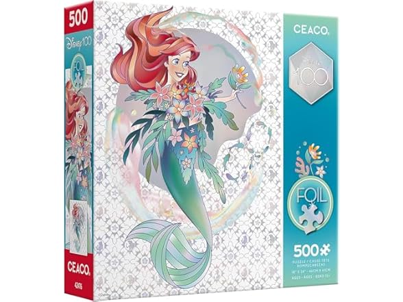 Disney Little Mermaid 500Pc Foil Puzzle
