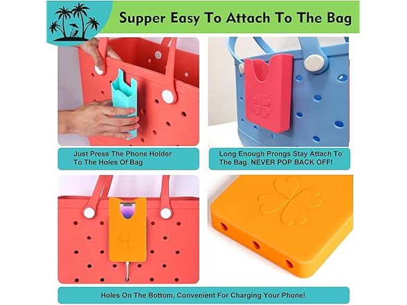 ABM&Y Silicone Phone Holder for Bogg Bag