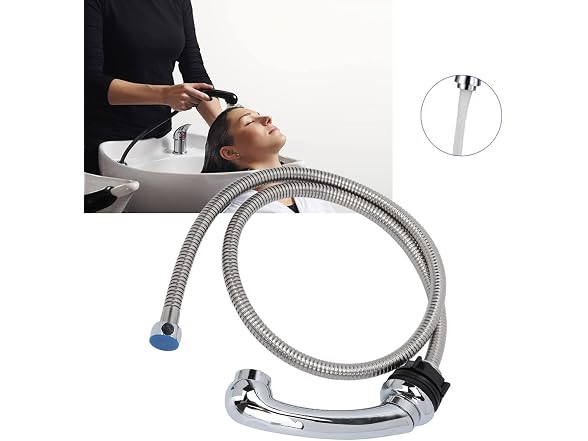 Shampoo Bowl Shower Head Nozzle Salon Bed Sprayer