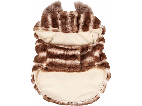 Pet Life ® 'Tira-Poochoo' Fur Dog Coat