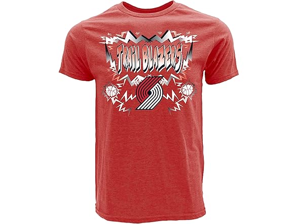 PORTLAND TRAIL BLAZERS T-Shirt Heathered Team Color (Large)