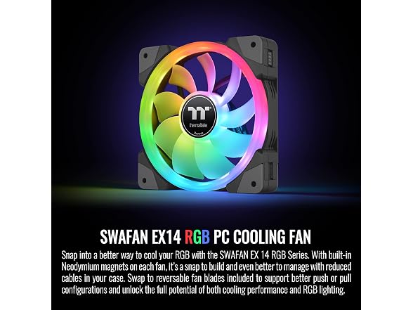Thermaltake SWAFAN EX 14 RGB Fan (3-Pack)