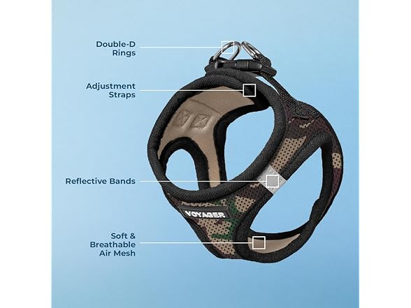 Voyager Step-in Air Dog Vest Harness Army,