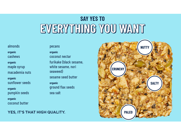 (18ct) YES BAR Gluten-free Snack Bars - Salty Sweet