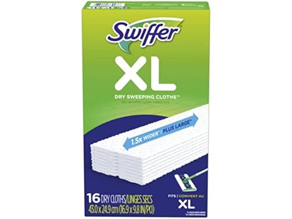 (3-Pack) Swiffer Sweeper XL Sweeping Cloths, 16-Ct
