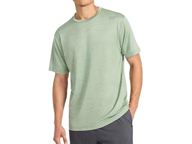 $12.99, Was $25, 48% Off! Reebok Mens Bolt Strike Short Sleeve Crewneck TShirt dealfomo