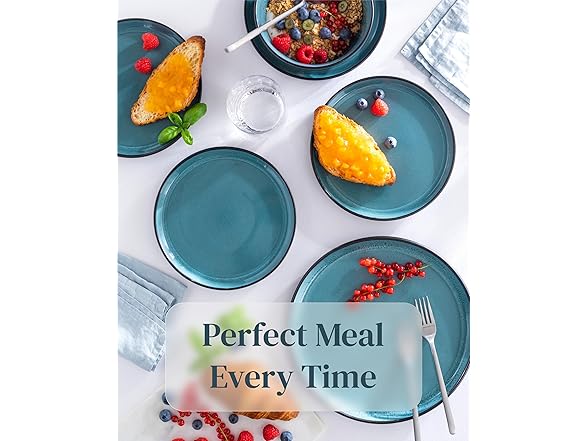 Ibiza-Style Stoneware Dinner Plates Set of 2