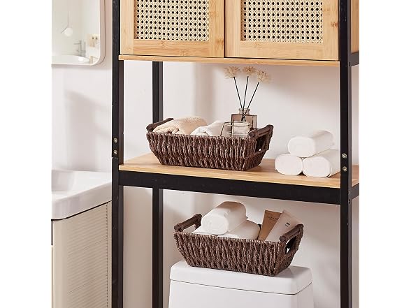 OIAHOMY Wicker Storage Baskets 2Pk