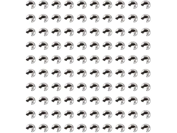 Pandahall 200pcs SS Crimp Bead Covers