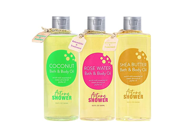 Almond and Jojoba Body Oil Set
