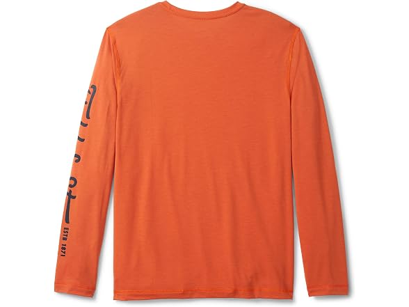 Field & Stream Men Roll Cast Long Shirt Orange (XL)