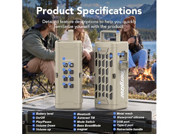 Energizer Portable Bluetooth Speaker